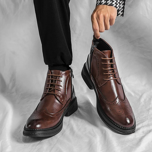 Bottes d'Exception en Cuir - Élégance, Lux et Confort